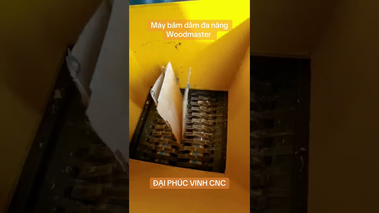 Máy băm dăm đa năng kiểu răng nghiên nghiền Woodmaster