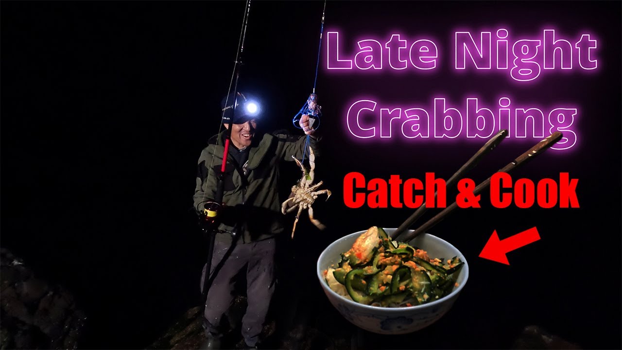 2025 Crab Snaring from Shore Catch and Cook