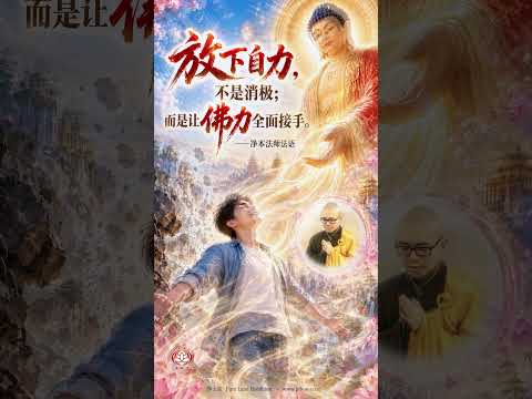 放下自力，不是消极；而是让佛力全面接手 | 净本法师法语