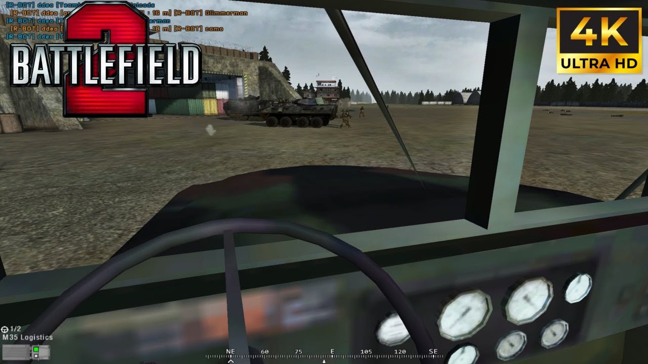 Battlefield 2 Project Reality Mod 50 vs 50 4k gameplay