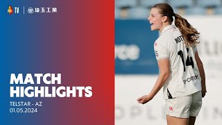 Highlights Telstar  AZ | Azerion Vrouwen Eredivisie | 20232024