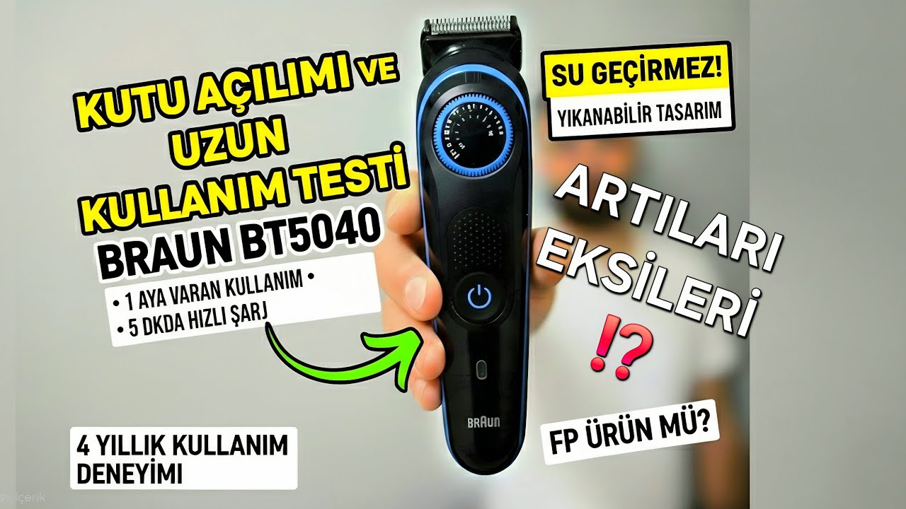Braun BT5040 Alınır mı? 4 Yıl Kullandım (Artıları / Eksileri) 