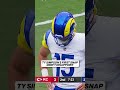 First-round pick Ty Simpson wastes no time, firing a 23-yard completion on his first snap! 🎯 #rams