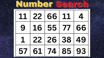 This Number Search Game Will Test Your Brain Power! | Memory | brain game | Quiz #37