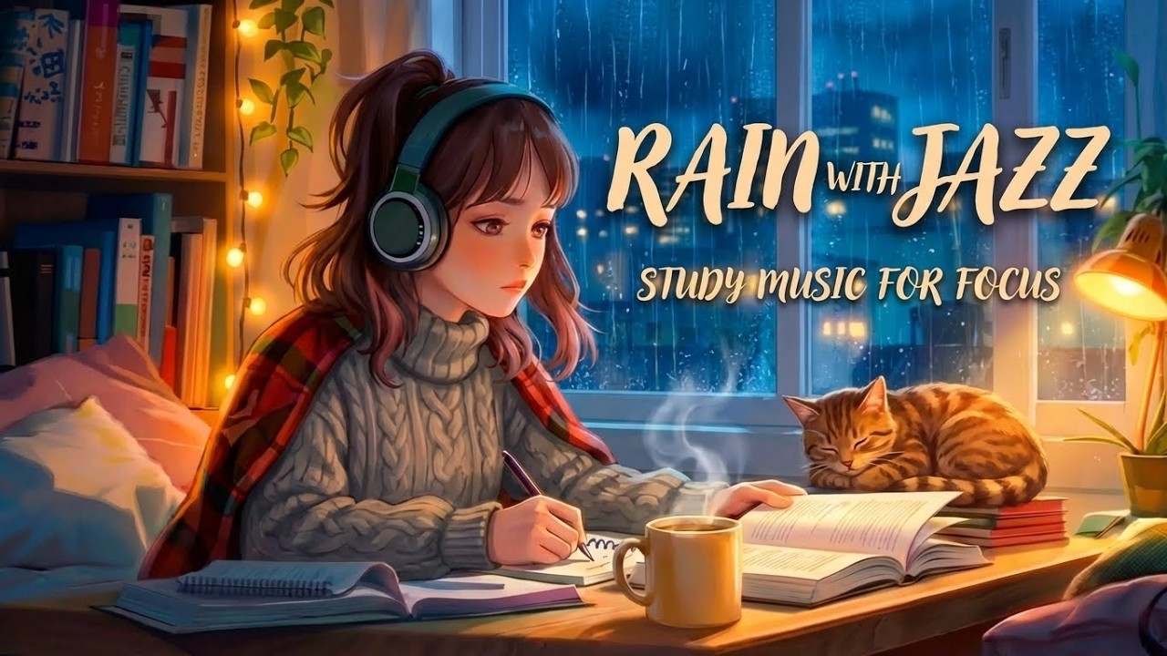 1 Hour Rainy Night Study 🌧️ Cozy Lofi Beats for Deep Focus - YouTube
