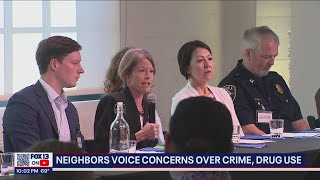 Neighbors voice concerns over crime, drug use in downtown Seattle | FOX 13 Seattle