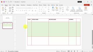 How to make table rows evenly in PowerPoint 365