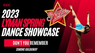 2023 Lyman Spring Dance Showcase: Don't You Remember
