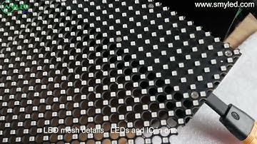 Invisible transparent LED display factory production