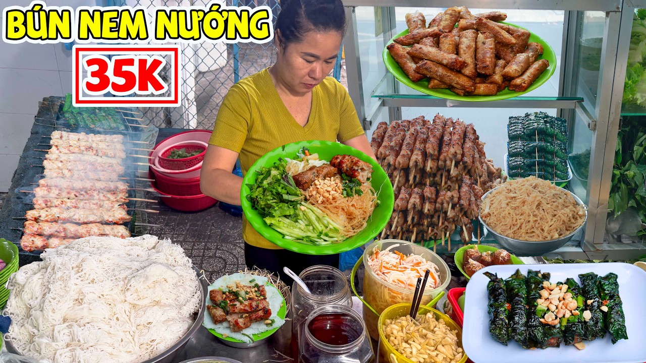 Bún Nem Nướng Bảy Thùy 35K Thịt Nguyên Chất Kiểu Cần Thơ Chinh Phục Thực Khách Sài Gòn