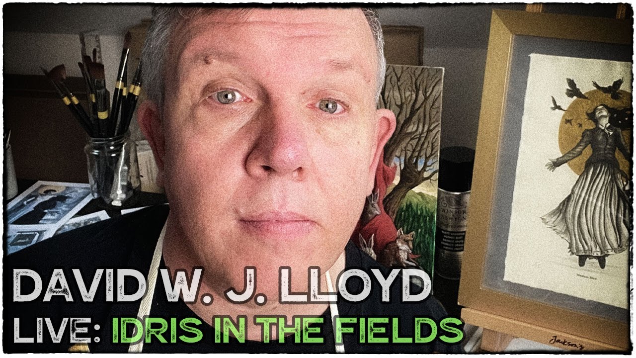 Idris In The Fields, 11 - (Portrait) Live Stream - Welsh Artist Drawing