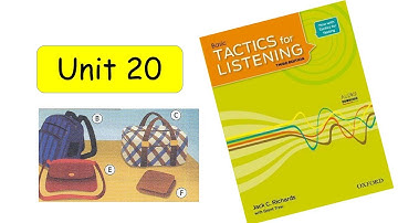 Tactics for listening | Basic ( Unit 20 ) With Answer