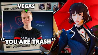 Laning vs Vegas as Mina (RAGE WARNING) - Diegosaurs Ft. Vegas