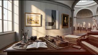 Art Gallery Lofi 🎨 Elegant Piano & Violin for Creative Focus & Deep Inspiration | 1 Hour | No Ads