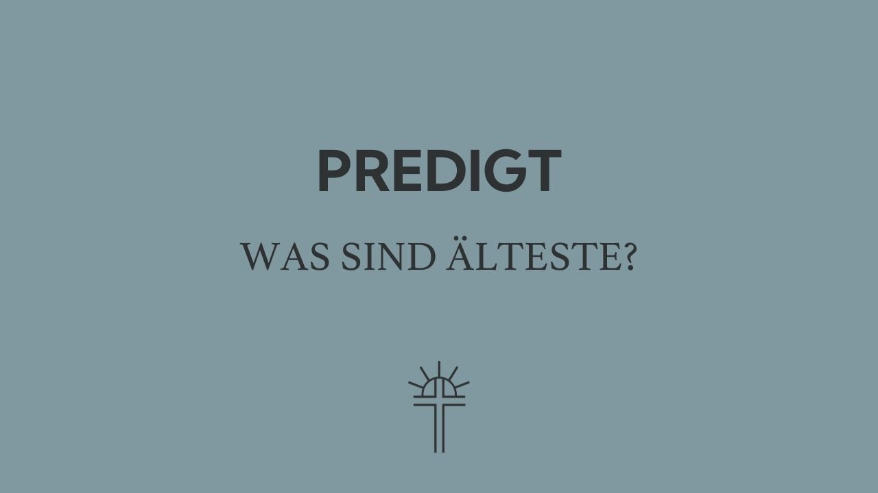 3 Dinge die DU über Älteste WISSEN MUSST