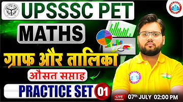 UPSSSC PET Classes 2025 | UPSSSC PET Maths | UP PET Graph & Table Practice Set #01 | UP PET DI MCQs