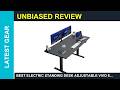 Best Electric standing desk adjustable VIVO Electric 71 x 30 in Standing Desk Memory