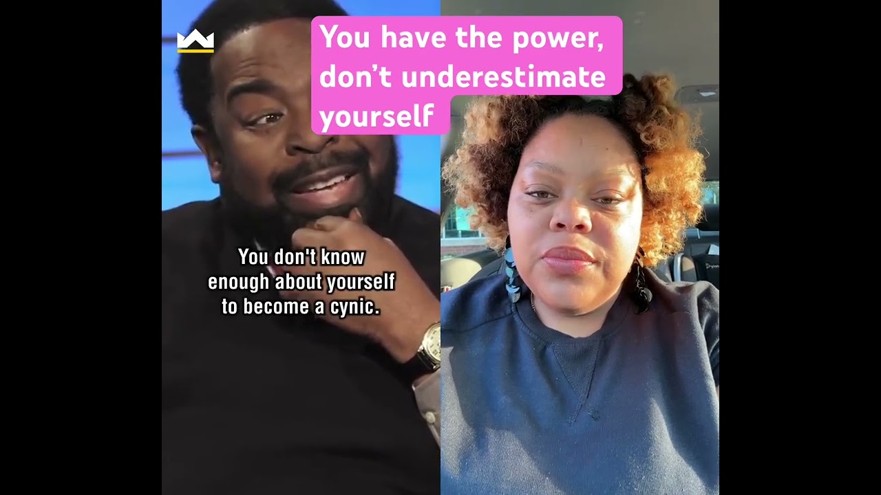 Stop underestimating your self you are the power! 