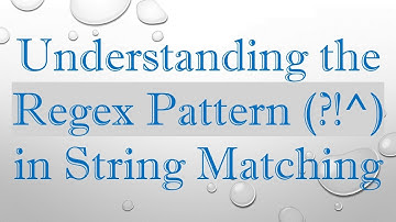 Understanding the Regex Pattern (?!^) in String Matching