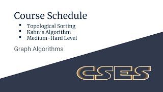 E08 : Course Schedule | Graph Algorithms | CodeNCode