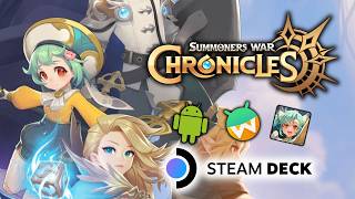Summoners War Chronicles on Steam Deck | SteamOS | Waydroid | ~30 FPS | Linux Gaming
