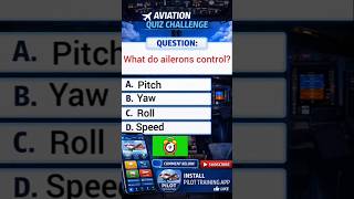 What do ailerons control? #pilottraining #aviation