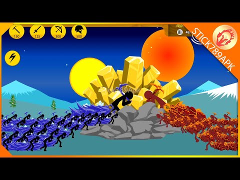 SUMMON GIANT HERO MINER VS SUPER HUGE GOLD RUSH Stick War Legacy Mod Mega Stick789Apk 