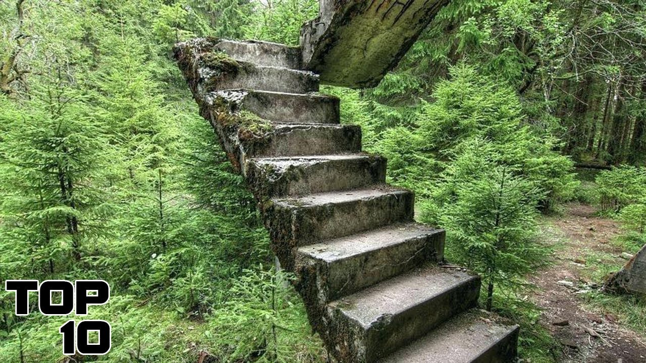 Top 10 Mysterious Staircases In The Woods Top 10 Junky