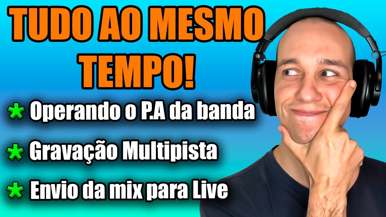 Como gravar áudio da banda ao vivo | Behringer X Air X18