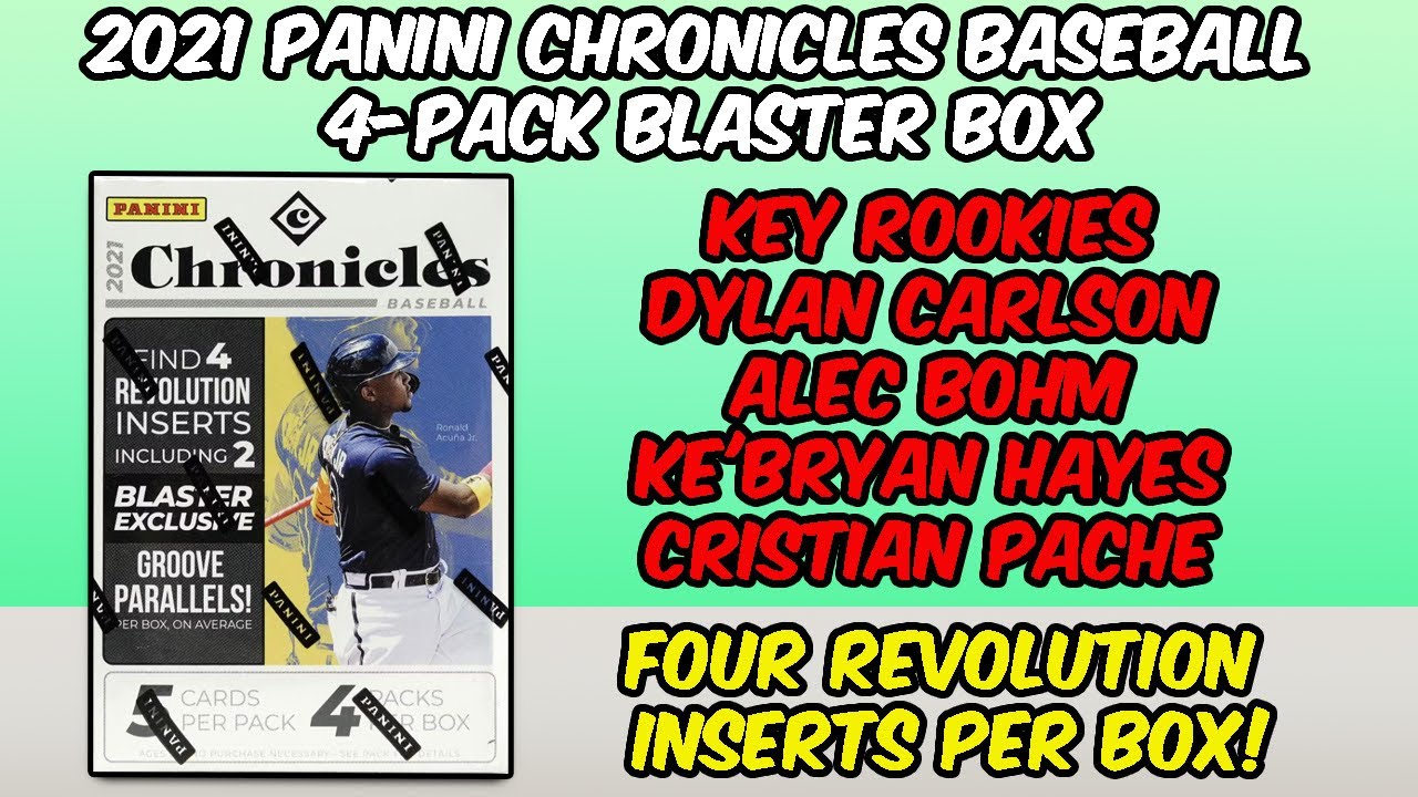 2021 Panini Chronicles Baseball 4-Pack Blaster Box Review (Groove Parallels!)
