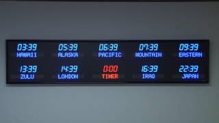 BRG Precision Product's 6612C-B18B-R18R - 10 Zone, Programmable Time Zone Clock