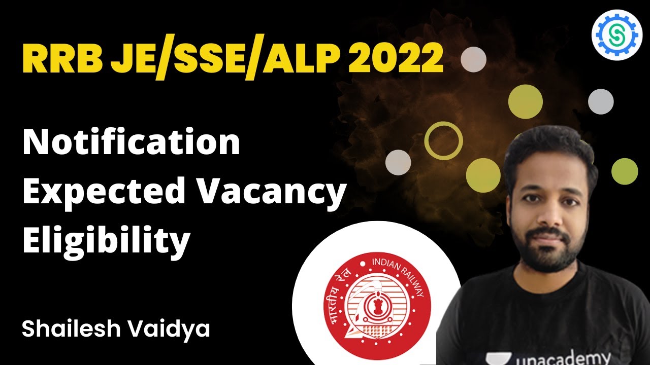 RRB JE/SSE/ALP - 2022  | Notification /Vacancy Expected | Eligibility | Shailesh Vaidya