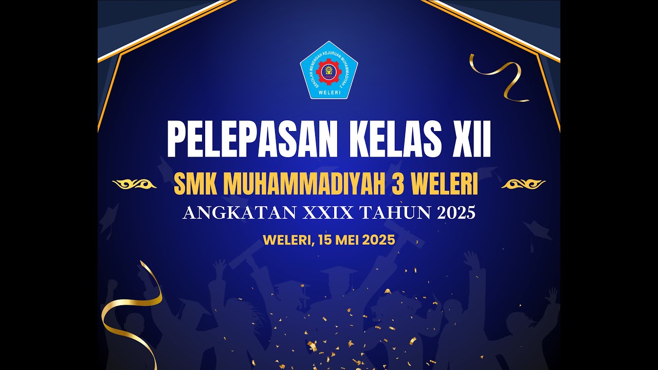 PELEPASAN KELAS XII SMK MUHAMMADIYAH 3 WELERI ANGKATAN XXIX TAHUN 2025 | WELERI 15 MEI 2025