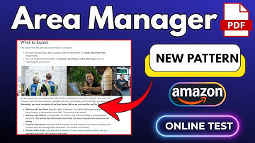 Amazon Area Manager Online Test Questions And Answers | Area Manager New Assessment Test Pattern