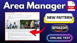 Amazon Area Manager Online Test Questions And Answers Area Manager New Assessment Test Pattern