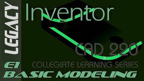 E1 Autodesk Inventor 2014 - Basic Modeling Tutorial for Beginners 1