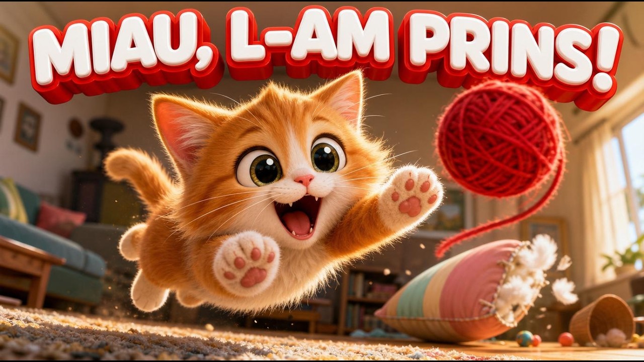 Pisicuța și Ghemurile Colorate