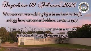 Dagteksten & Gebed 09 Februari 2026 Ebg Immanuel Sxm