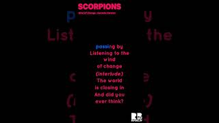 Scorpions  Wind Of Change  Karaoke Version