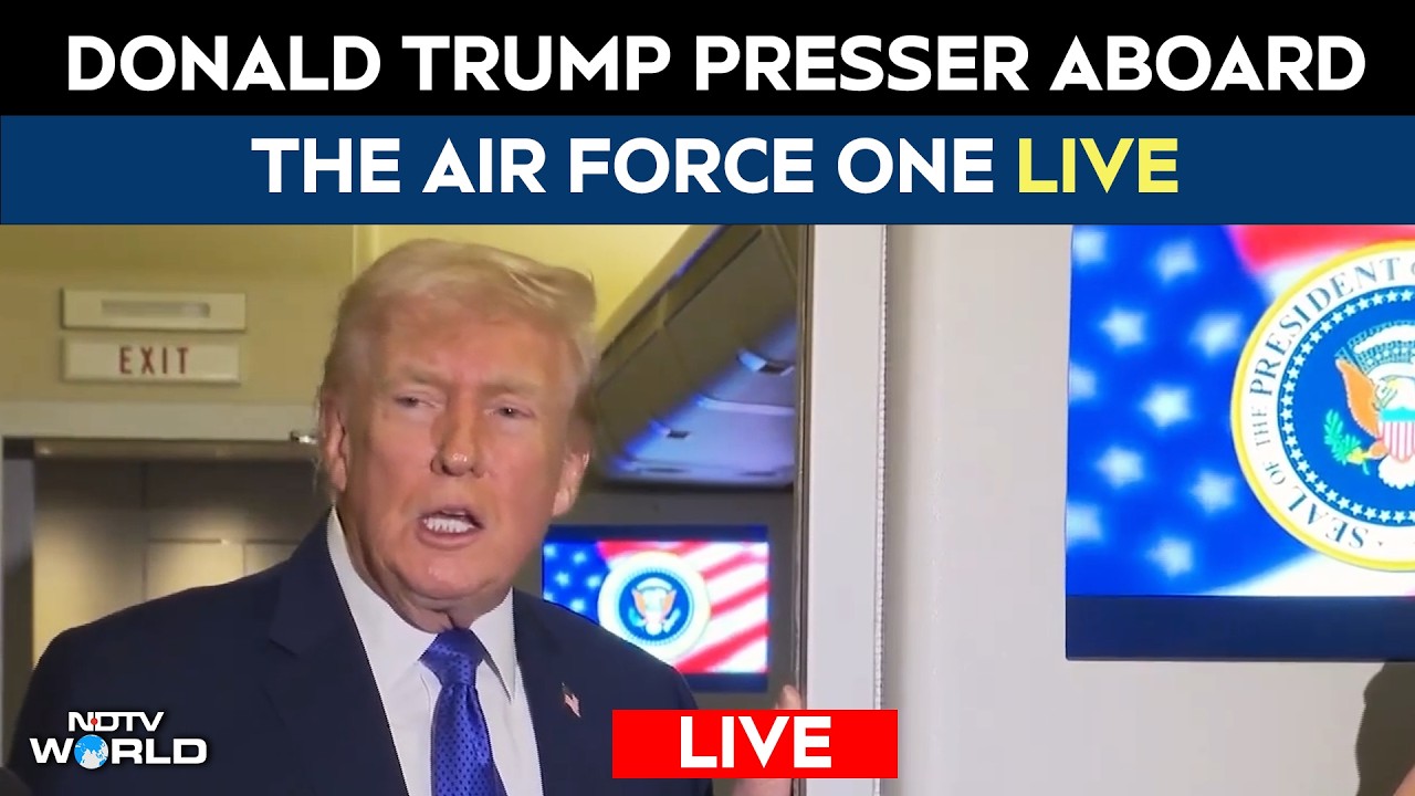Donald Trump LIVE | Trump Press Conference LIVE | Air Force One ...