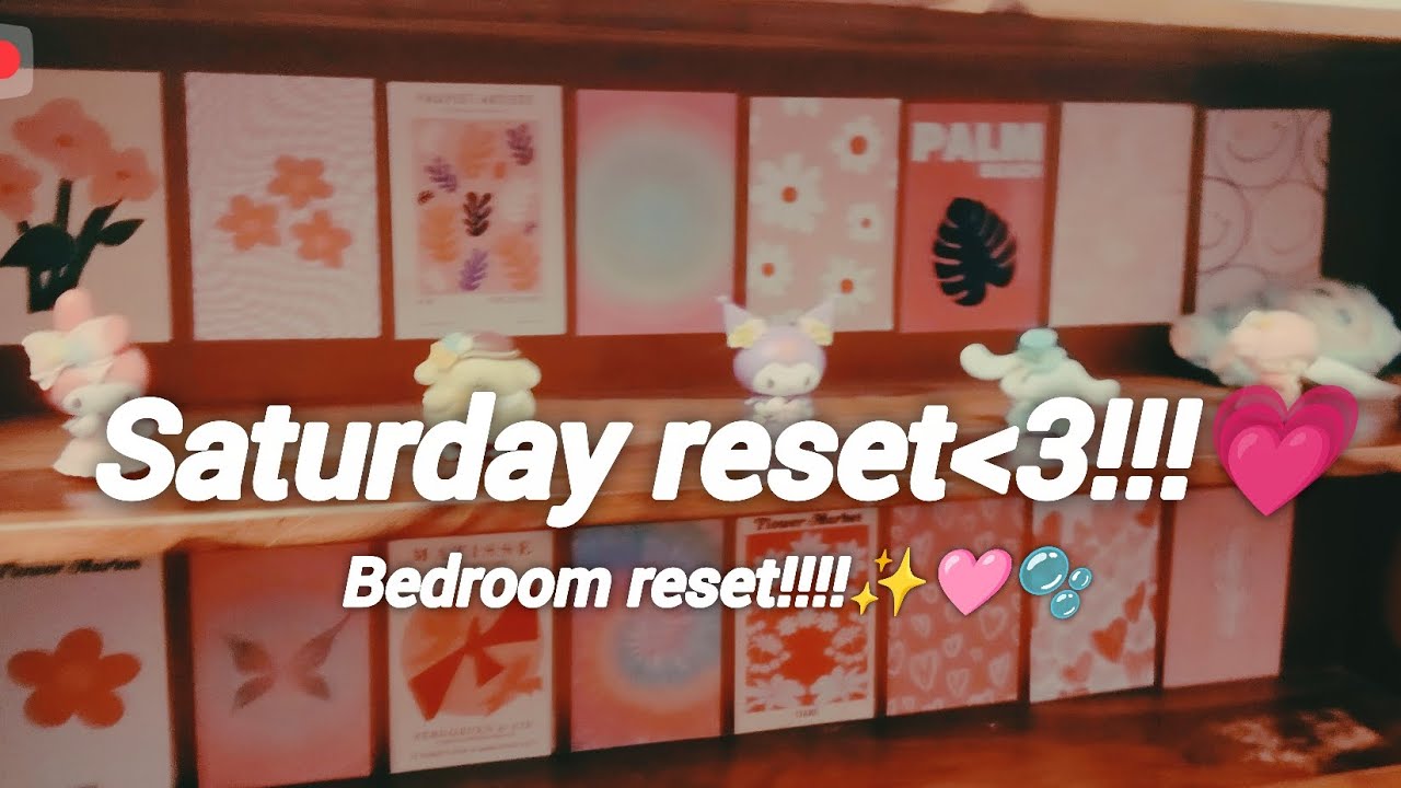 My first video ✨2026!!!🎀 Saturday evening bedroom reset!!! 🩷| Saturday reset|| 