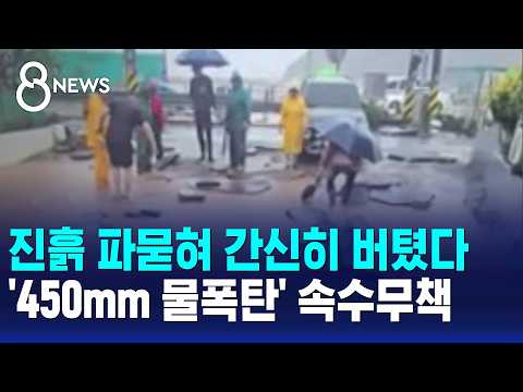 진흙 파묻혀 간신히 버텼다..'450mm 물폭탄' 속수무책 / SBS 8뉴스