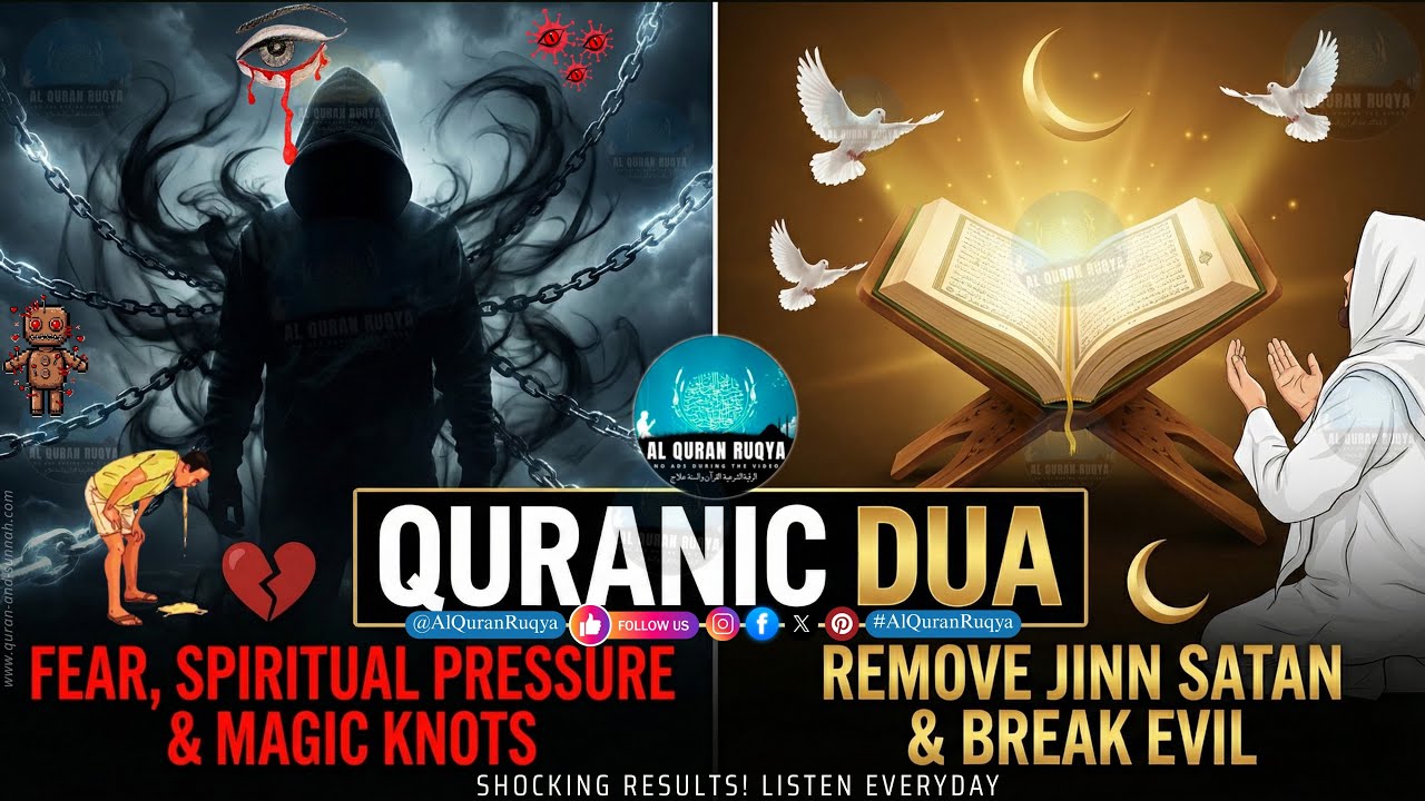 Quranic Dua for Removing Jinn Satan | Break Magic knots, Fear & Spiritual Pressure — Ruqiya Sharciya