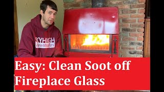 Easy: Clean Soot off Fireplace Glass