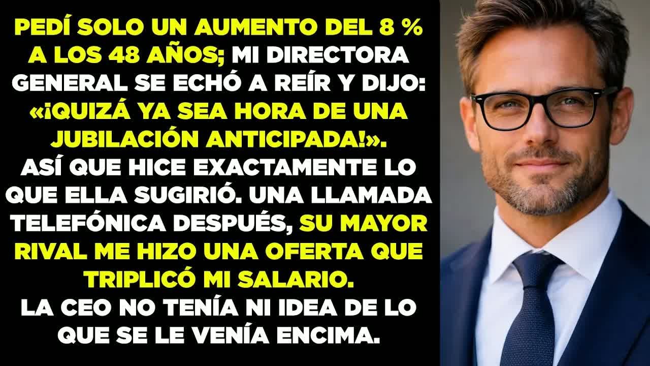 MI JEFA SE RIÓ DE MI PETICIÓN DE UN AUMENTO DEL 8% A LOS 48—ME LLEVÉ MI CÓDIGO A SU MAYOR RIVAL…