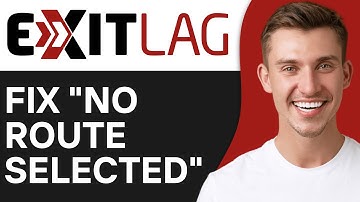 How To Fix ExitLag "No Route Selected" (2025) | Problem Solved