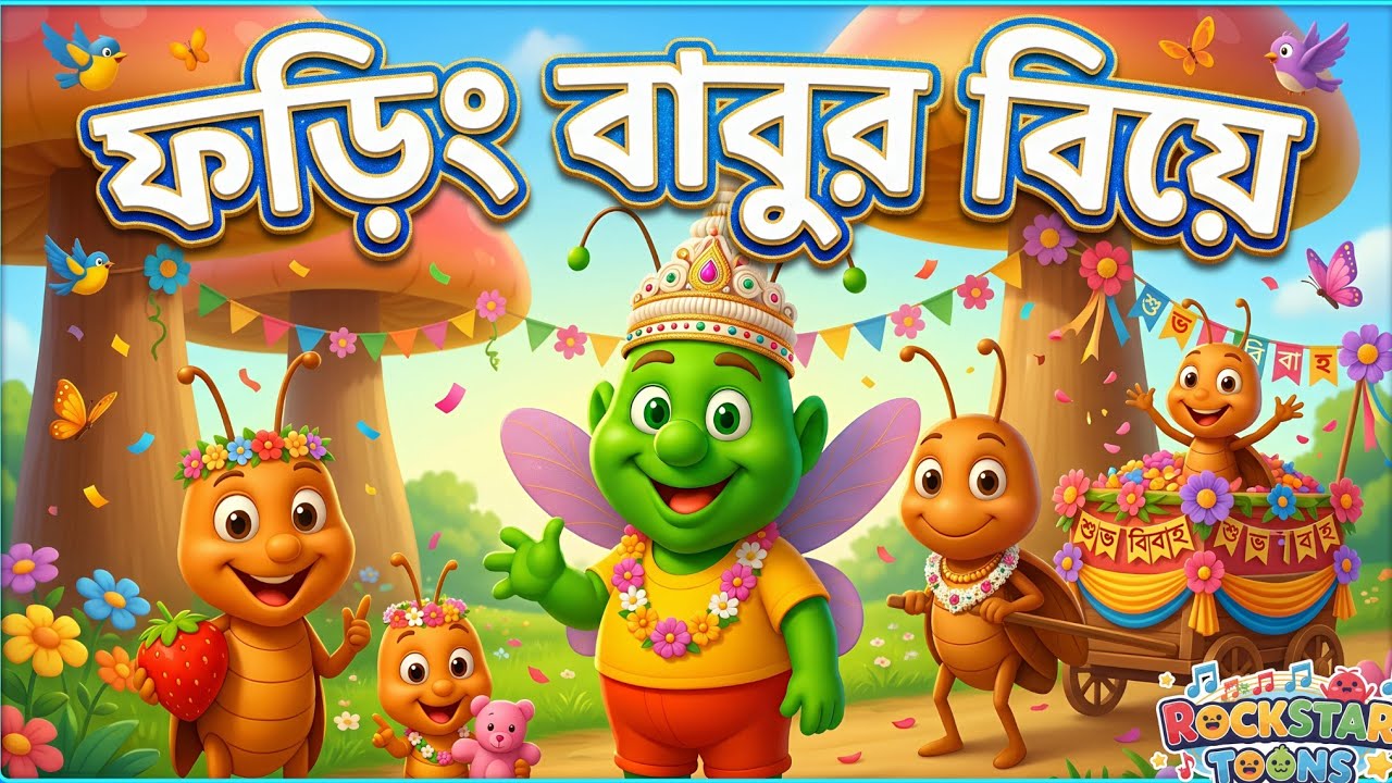 Foring Babu r Biye | Best Cartoon Song | Bengali Rhymes Collection for