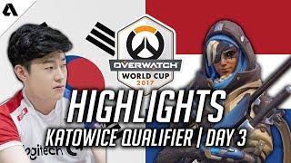 Team South Korea VS Netherlands - Genjis Can't Dragonblade vs Ryujehong | Overwatch World Cup 2017