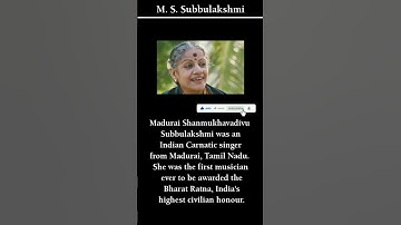 M. S. SUBBULAKSHMI. #shorts
