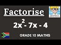 Factorising Trinomials with Leading Coefficient Not Equal to 1 | Grade 10 Part 2